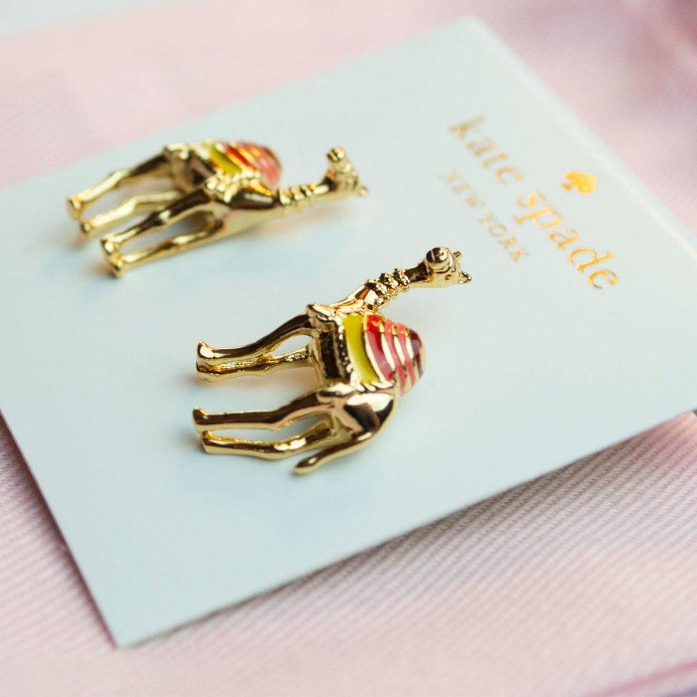 Kate Spade Spice Things Up Camel Earrings & Necklace - Picture 8 of 13